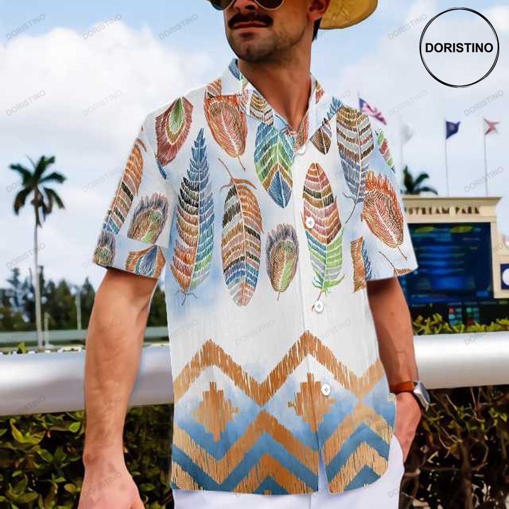 Tropical Peacock Feathers Native American Vintage Native American For Men And W Awesome Hawaiian Shirt