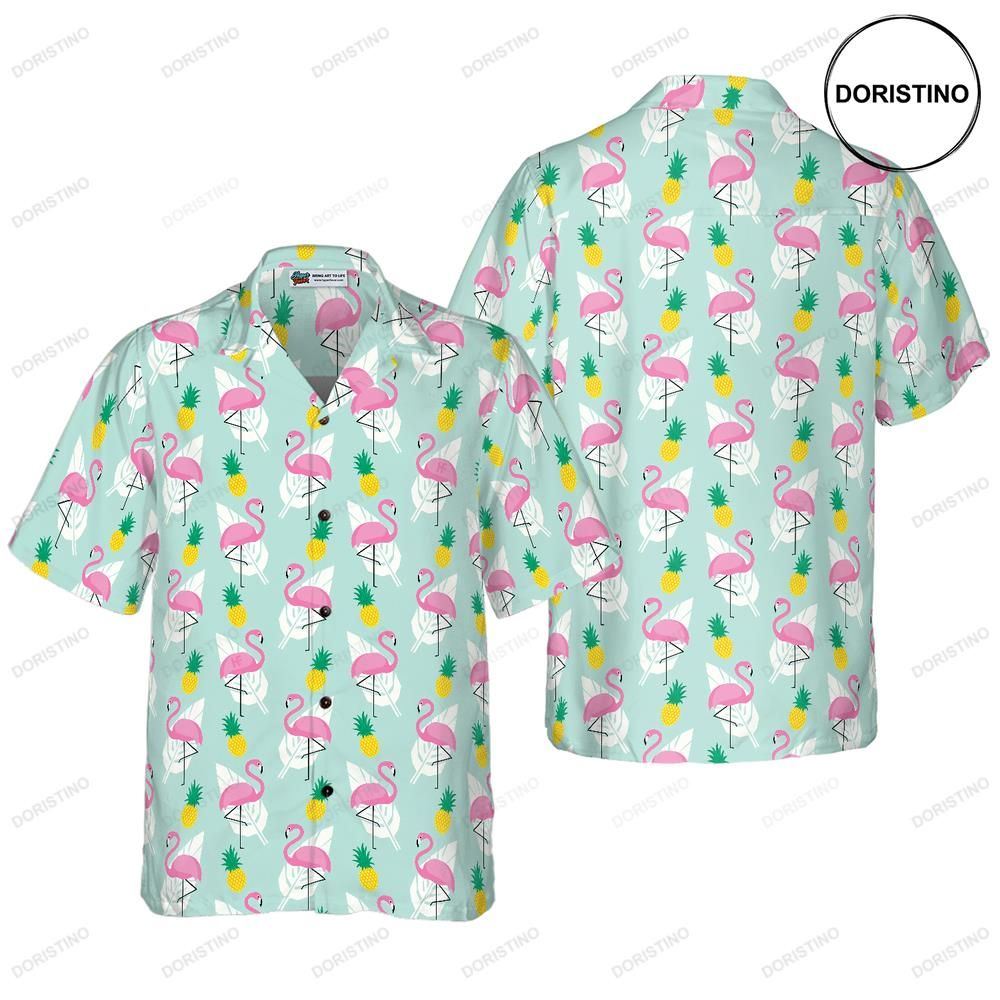 Tropical Pineapple Flamingo For Men Limited Edition Hawaiian Shirt