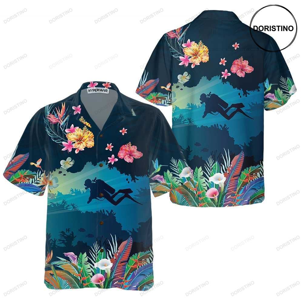 Tropical Scuba Diving Scuba Diving For Men Cool Gift For Scuba Diving Lover Limited Edition Hawaiian Shirt