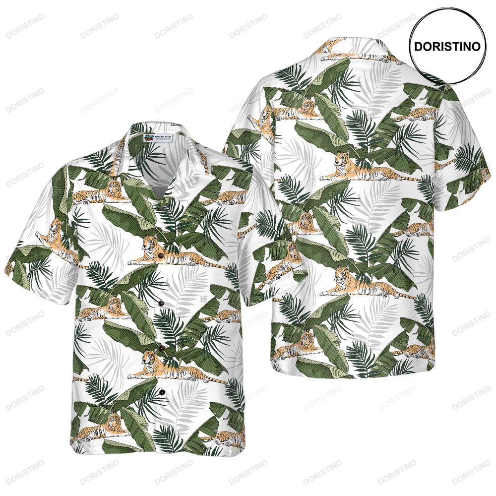 Tropical Tiger Hawaiian Shirt