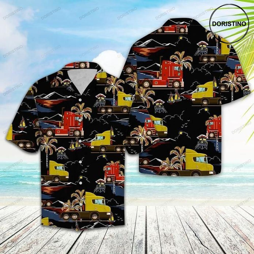 Trucker Vacation Awesome Hawaiian Shirt