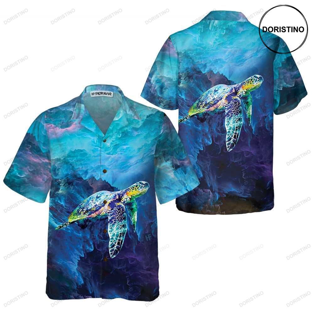 Turtle On Cloud Turtle For Men Women Cool Turtle Gift Awesome Hawaiian Shirt