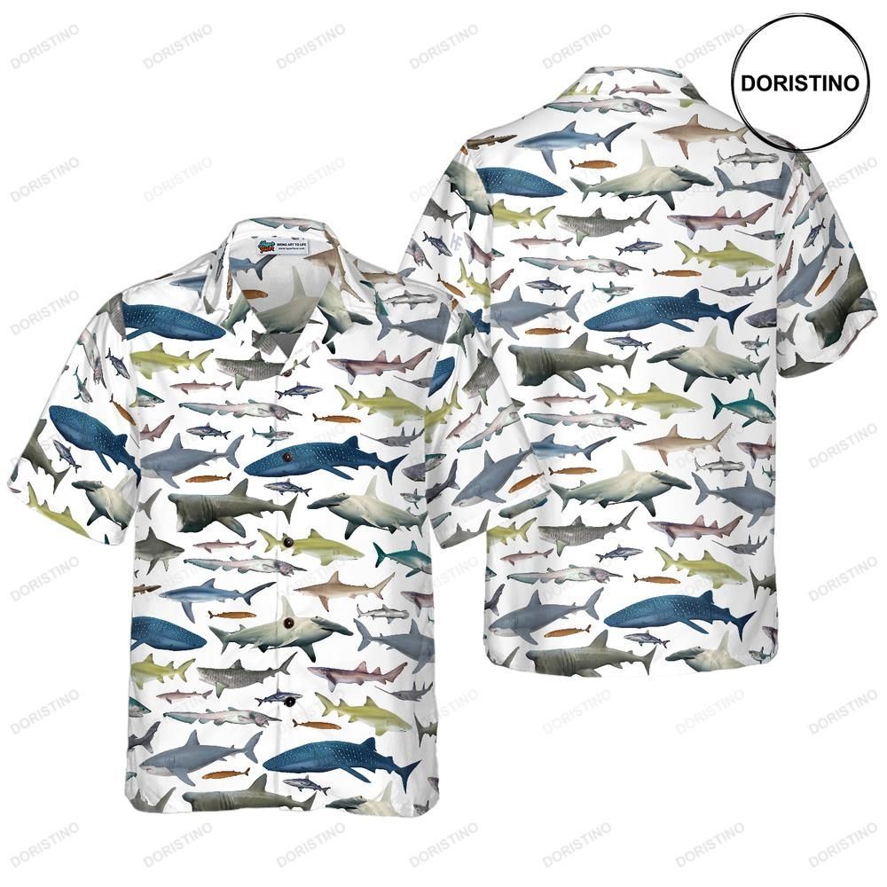 Type Of Sharks Awesome Hawaiian Shirt