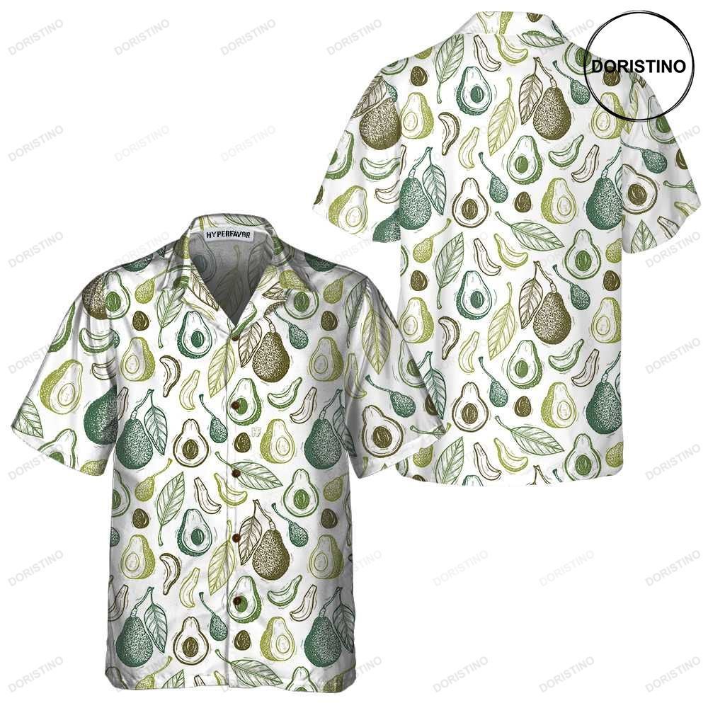 Types Of Avocado Funny Avocado Short Sleeve Avocado Prin Limited Edition Hawaiian Shirt