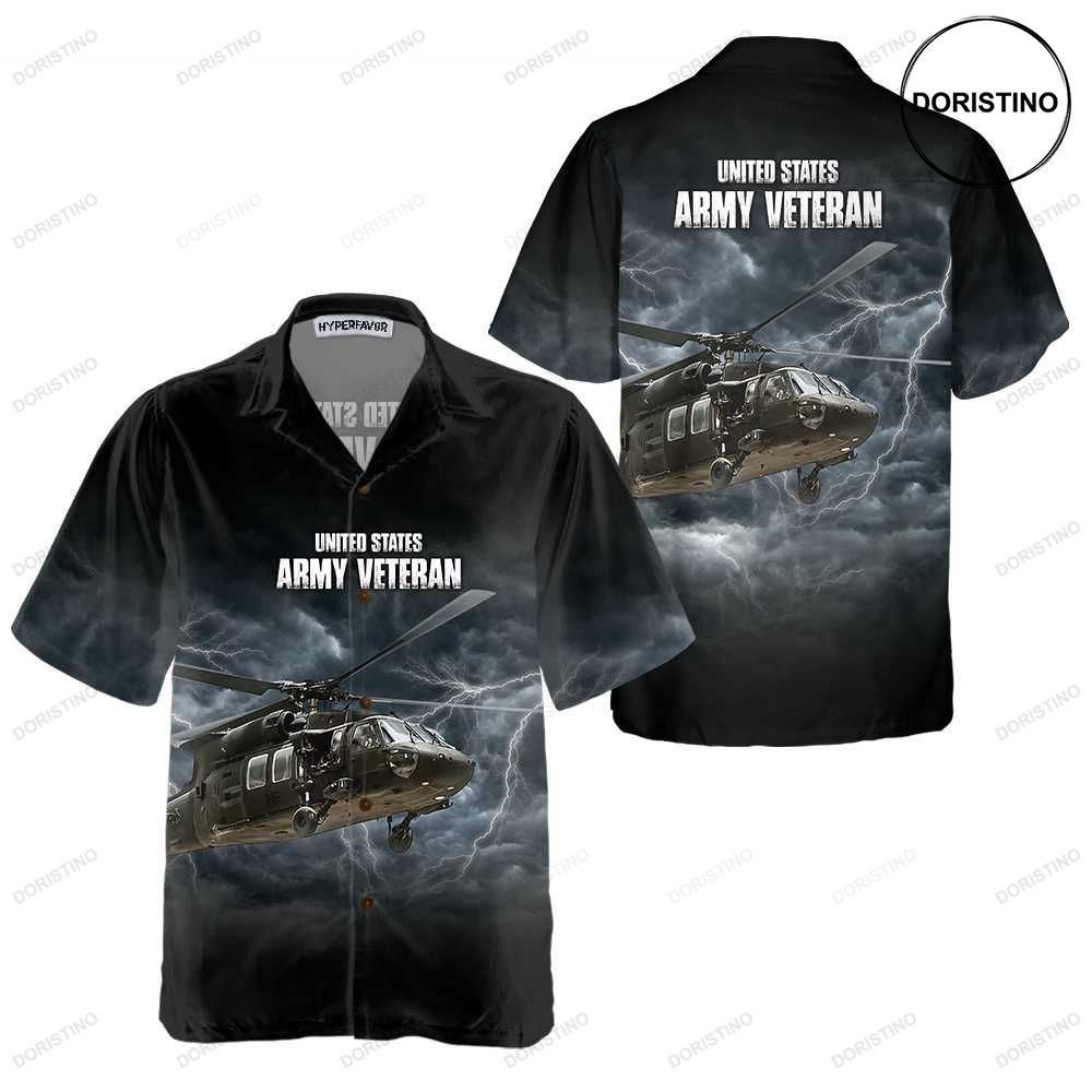 Us Army Veteran Helicopter Proud Helicopter For Men Helicopter Gift Limited Edition Hawaiian Shirt