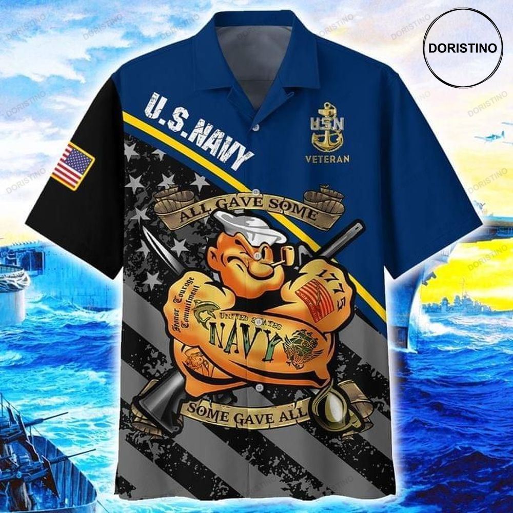 Us Navy Veteran All Gave Some Limited Edition Hawaiian Shirt