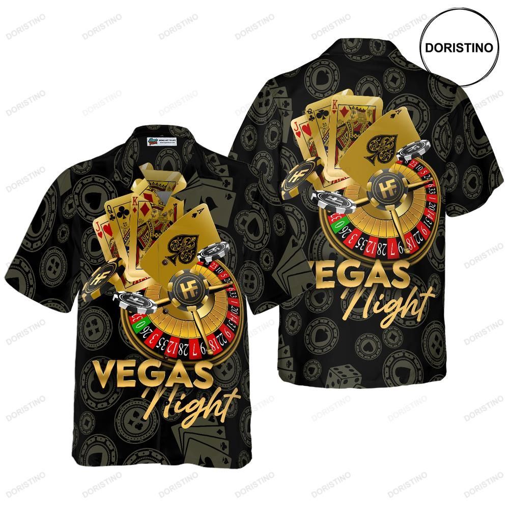Vegas Night In Casino Hawaiian Shirt