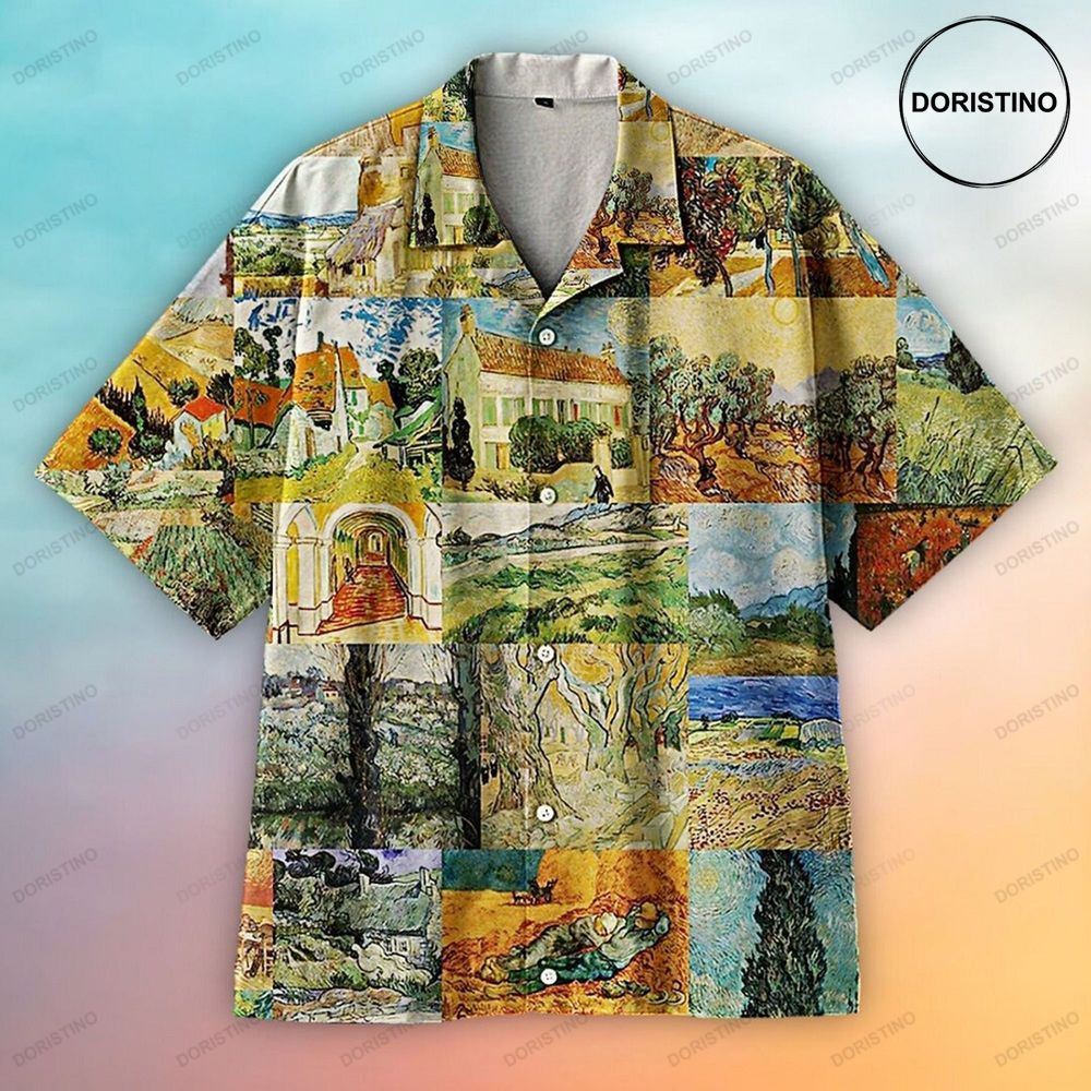 Vintage Summer Van Gogh Art Hawaiian Shirt