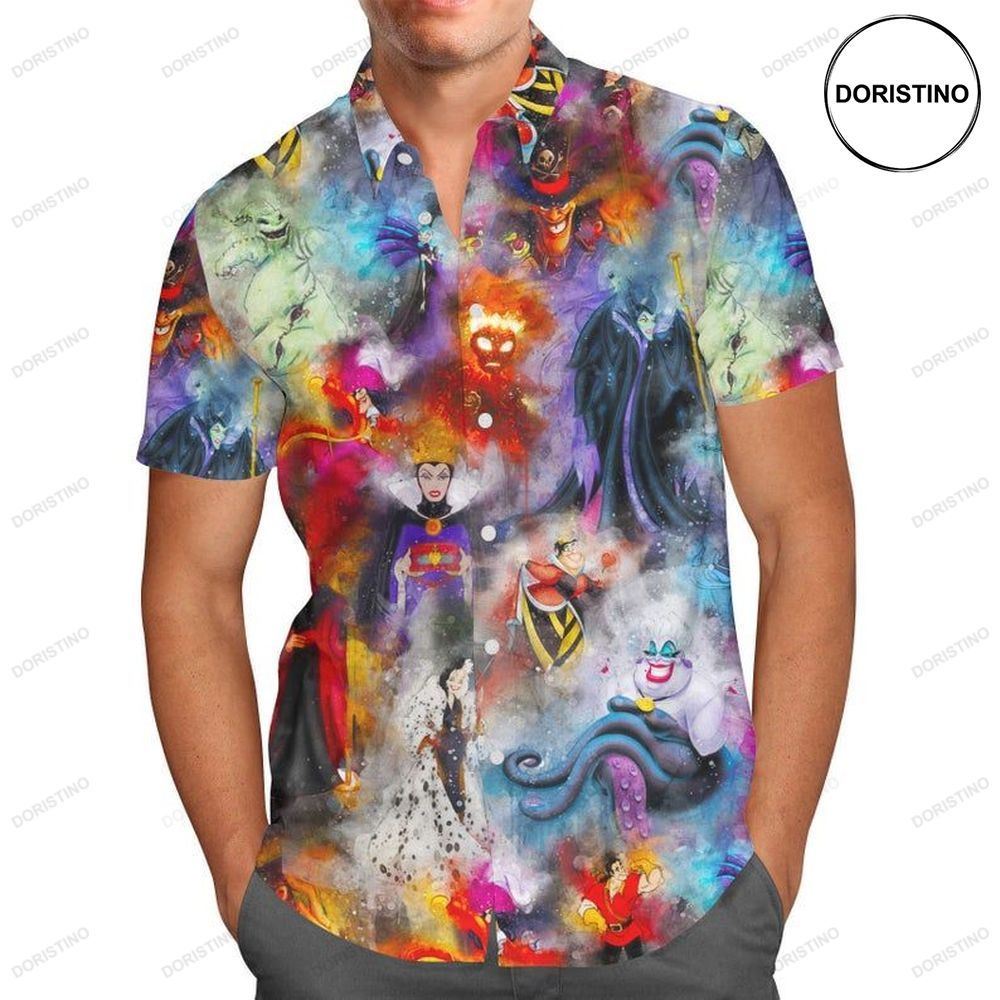 Watercolor Villains Limited Edition Hawaiian Shirt