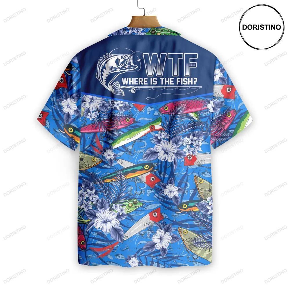 Where The Fish Fishing Awesome Hawaiian Shirt