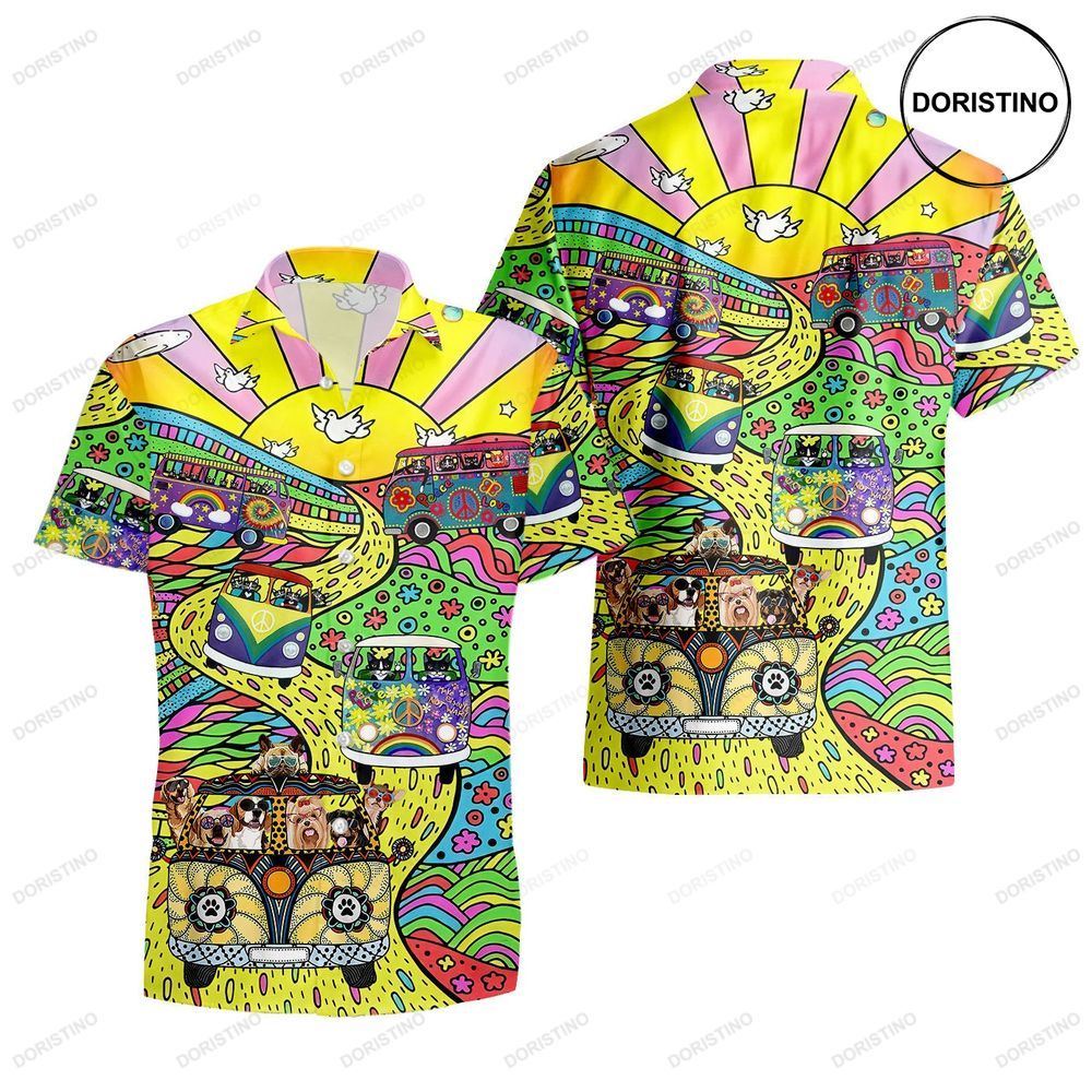 White Stay Trippy Little Hippie Awesome Hawaiian Shirt