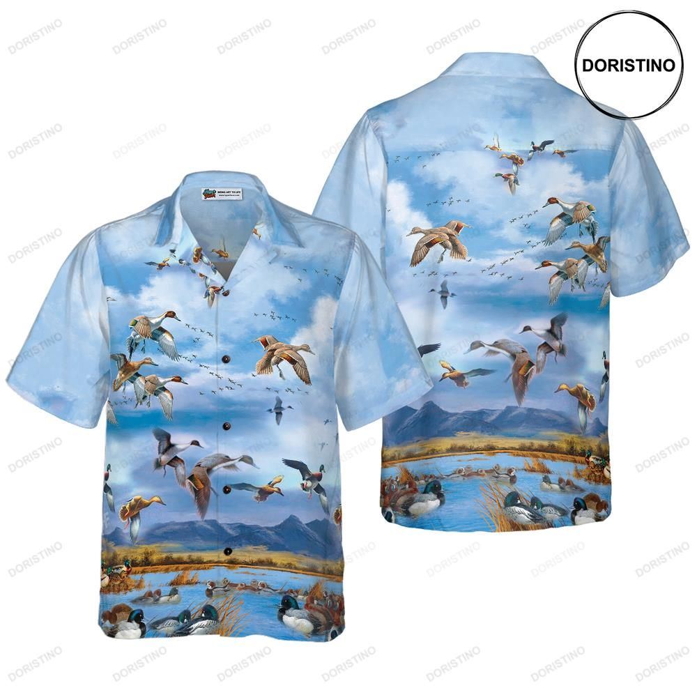 Wild Ducks Keep Your Freedom Awesome Hawaiian Shirt