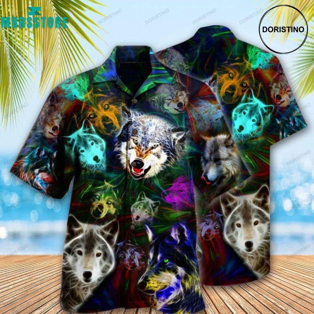 Wolf Brave Wolves Edition Mother Day For Her Vintage Beach Limited Edition Hawaiian Shirt