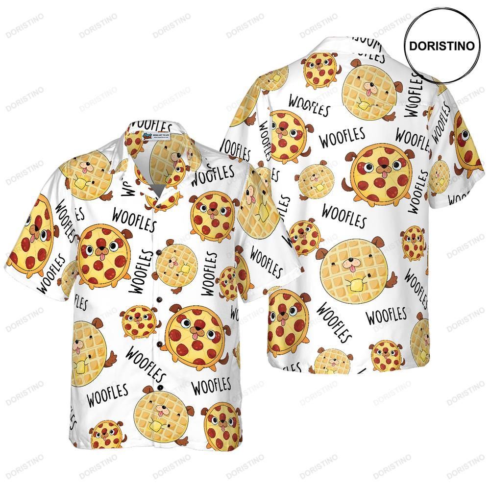 Woofles Pizza And Cake Awesome Hawaiian Shirt
