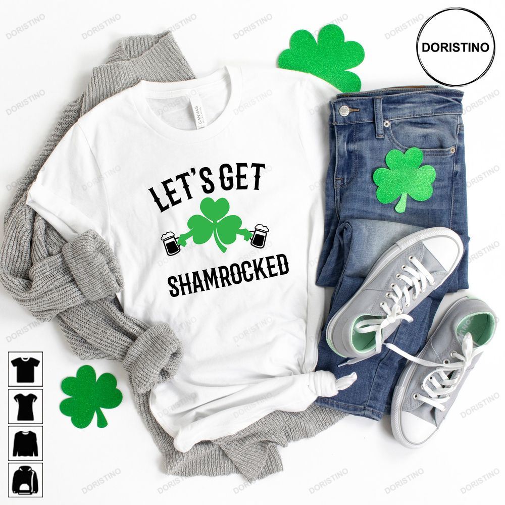 Lets Get Shamrocked Hamrock Aint Patricks Dayst Awesome Shirts