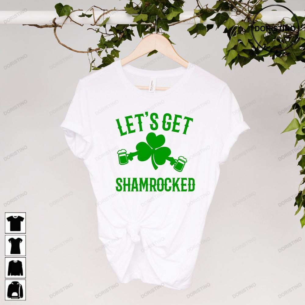 Lets Get Shamrocked Shamrock St Paddys Day Limited Edition T-shirts