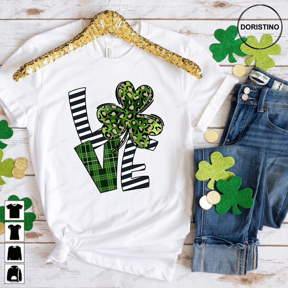 Love Patrick Day Leaf Clover T Patricks Day Awesome Shirts
