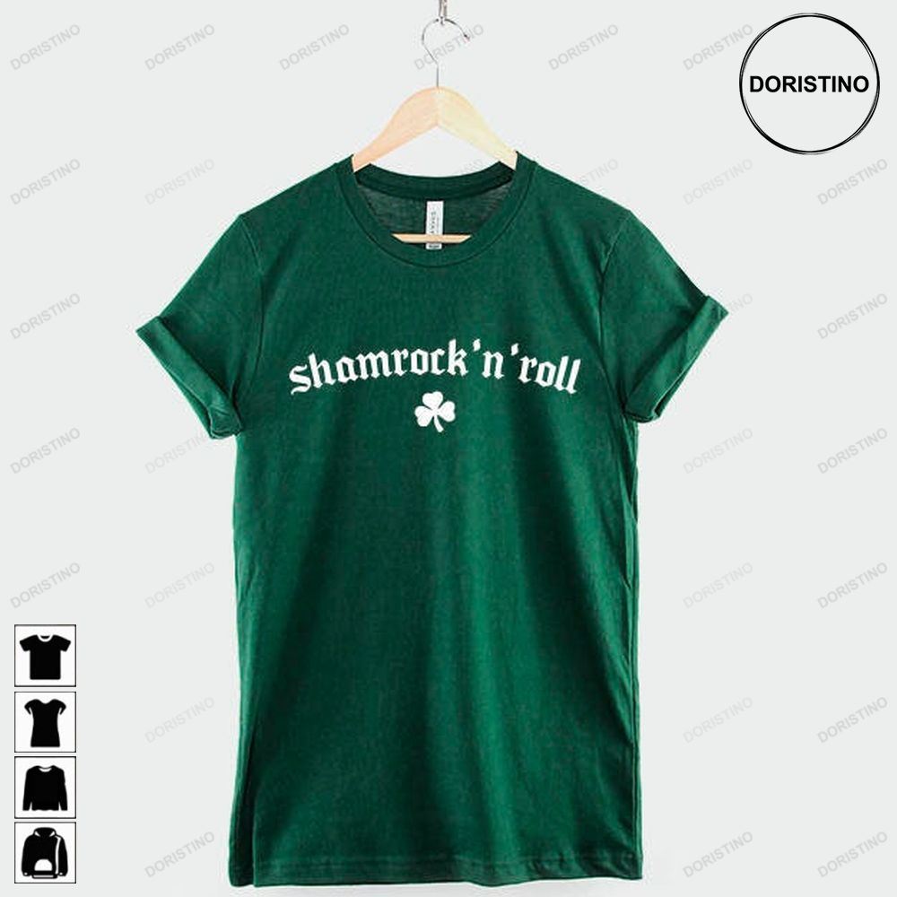 Saint Patricks Day Shamrock N Roll On St Patricks Limited Edition T-shirts