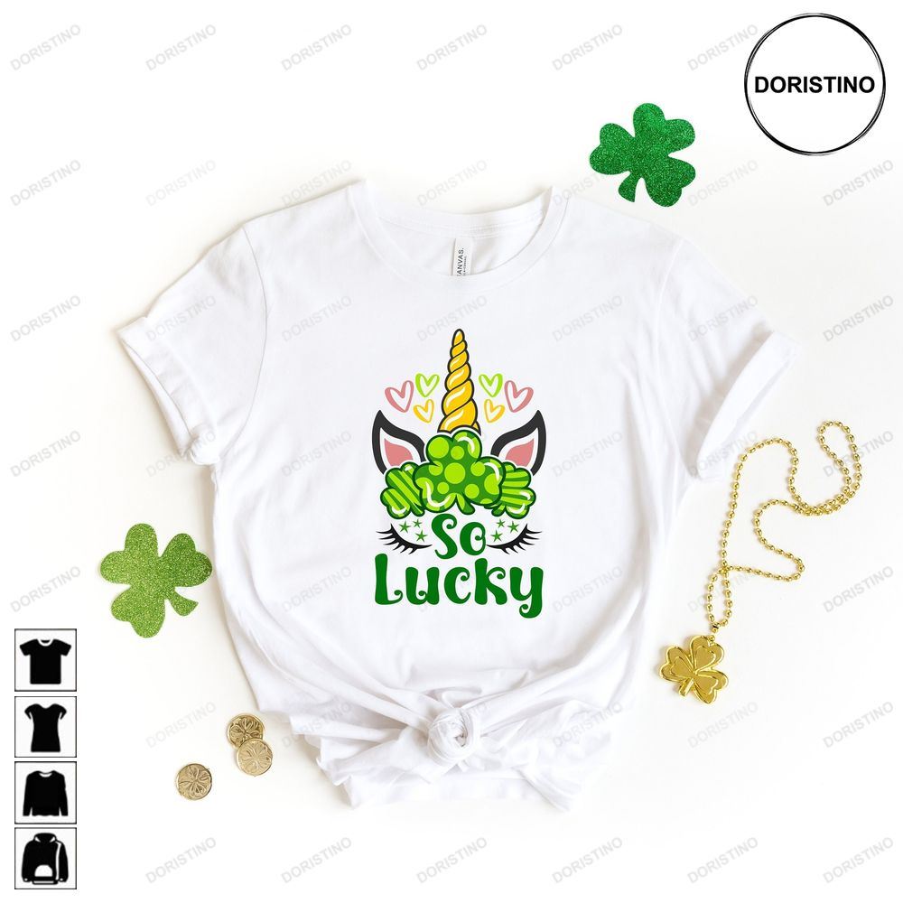 So Lucky Unicorn So Lucky St Patricks St Limited Edition T-shirts