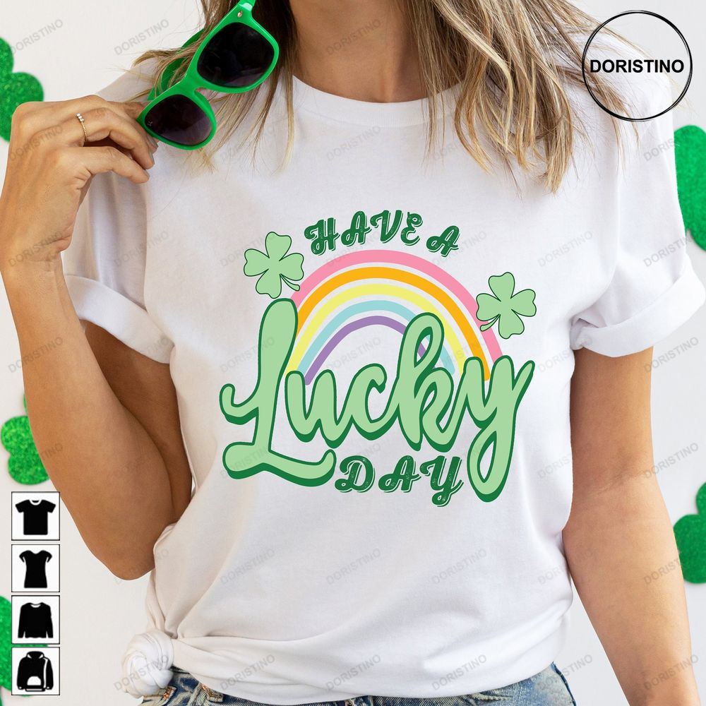 St Patricks Day Green Buffalo Plaid Lucky Awesome Shirts