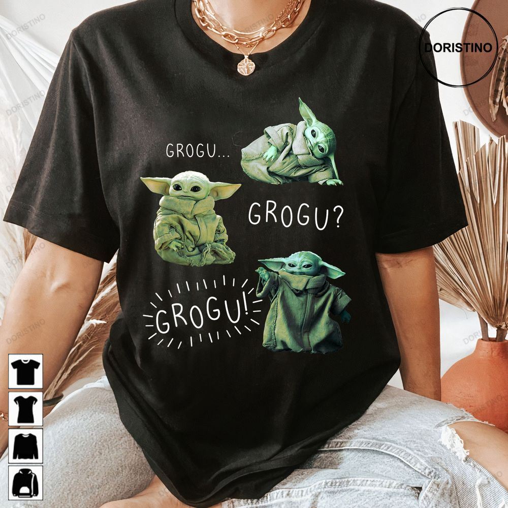 Star Wars The Mandalorian Grogu Grogu Grogu Baby Yoda Awesome Shirts