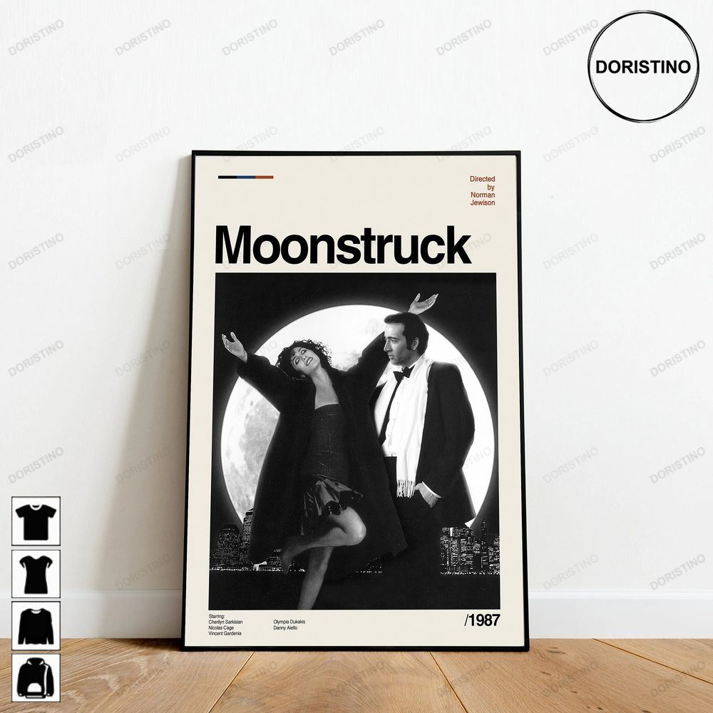 Moonstruck Print Retro Movie Minimalist Art Retro Modern Vintage Awesome Poster (No Frame)