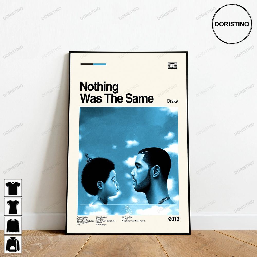 Nothing Was The Same Drake Music Album Minimalist Art Retro Modern Vintage Gifts Art Limited Edition Posters (No Frame)