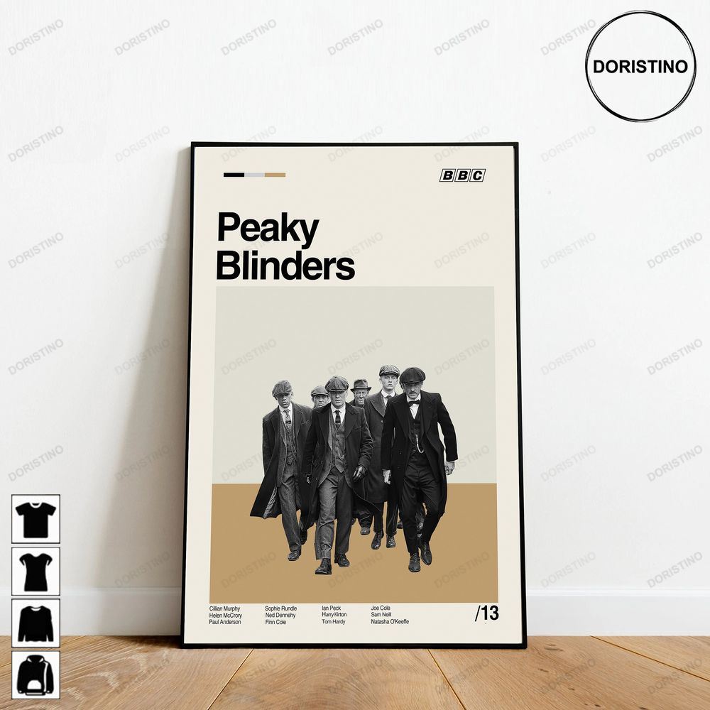 Peaky Blinders Retro Movie Minimalist Art Retro Modern Vintage H1kk4 Limited Edition Posters (No Frame)