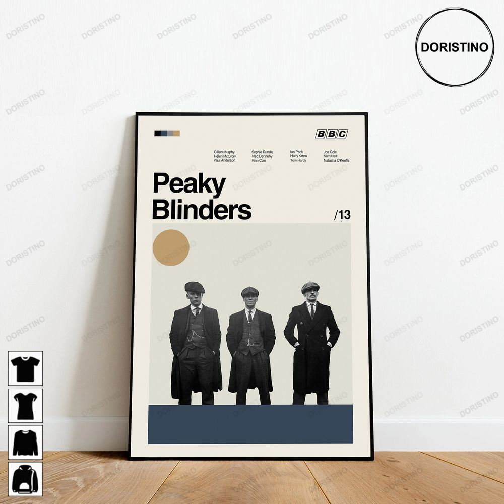 Peaky Blinders Retro Movie Minimalist Art Retro Modern Vintage Ver Trending Style Poster (No Frame)