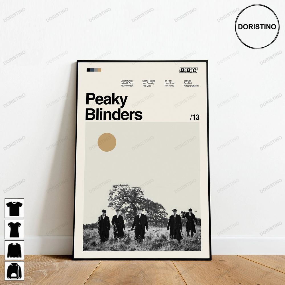 Peaky Blinders Retro Movie Minimalist Art Retro Modern Vintage Trending Style Poster (No Frame)