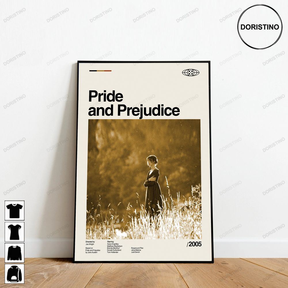 Pride And Prejudice Joe Wright Retro Movie Minimalist Art Retro Modern Vintage Trending Style Poster (No Frame)