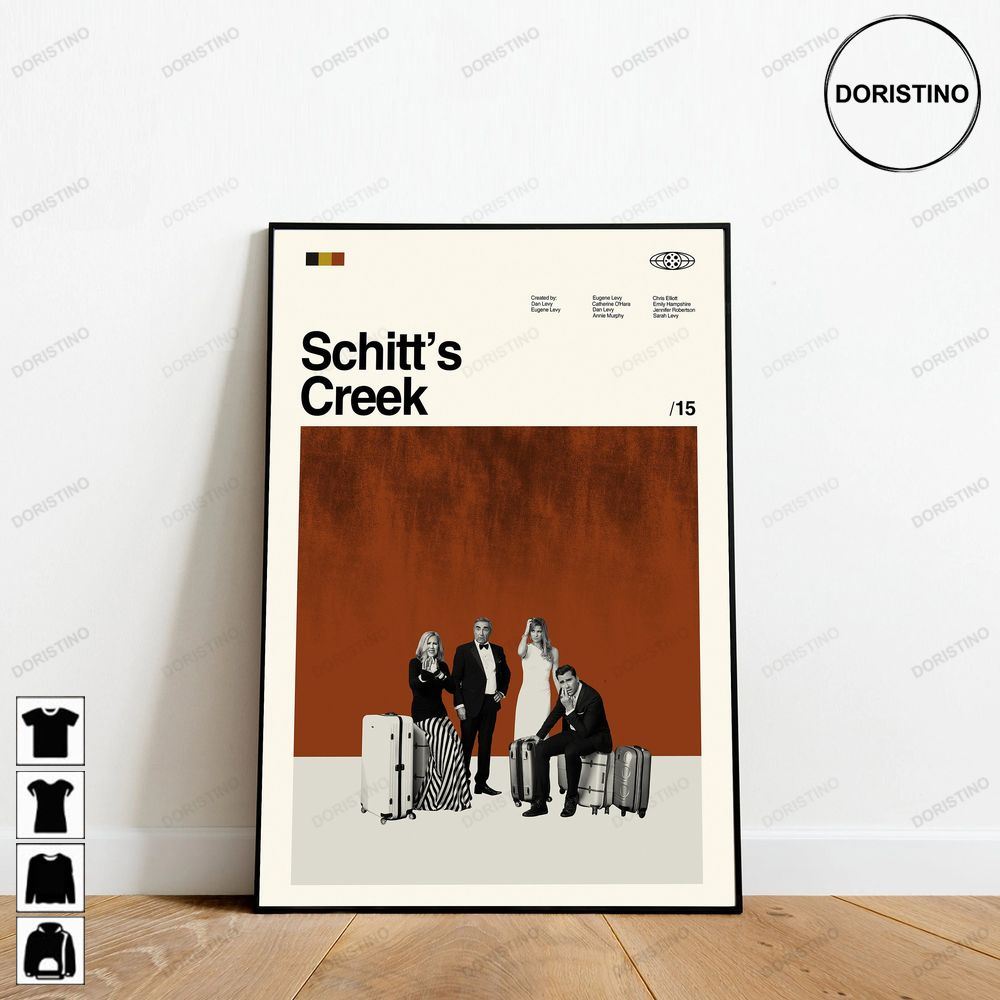Schitts Creek Inspired Minimalist Retro Modern Vintage Abtract Art Limited Edition Posters (No Frame)