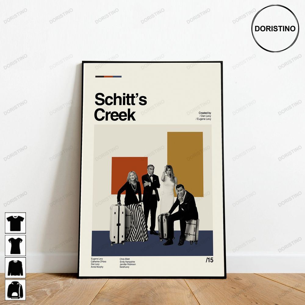 Schitts Creek Inspired Movie Minimalist Retro Modern Vintage Gifts Art Trending Style Poster (No Frame)
