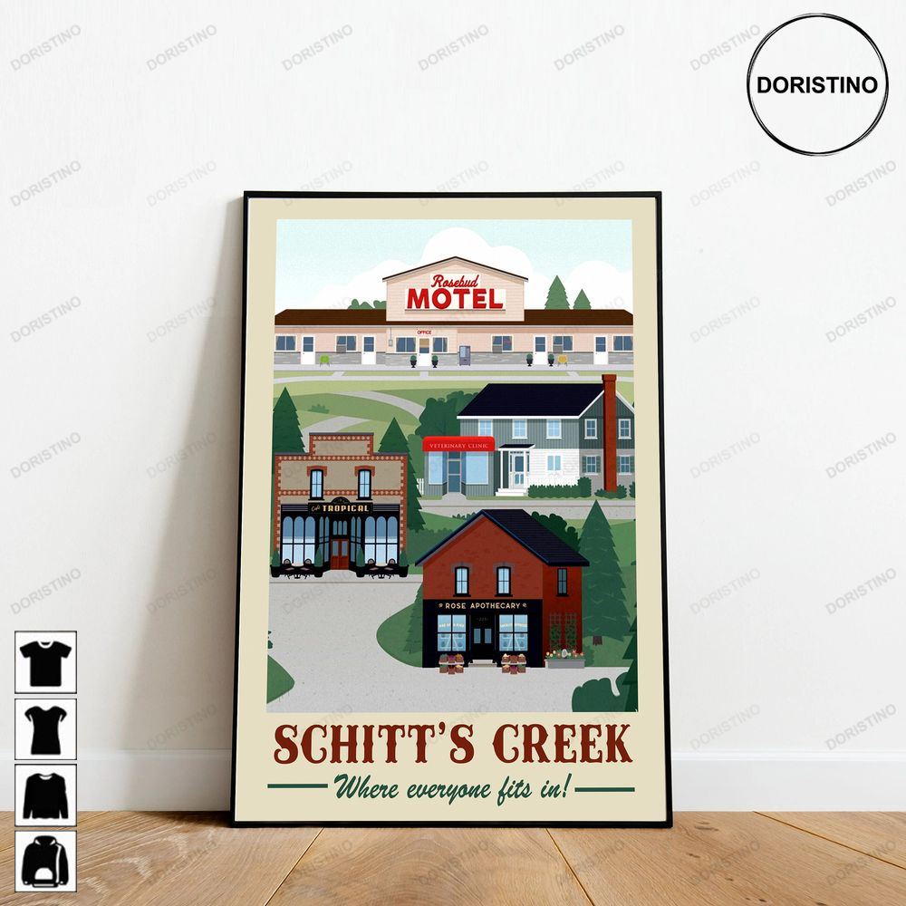 Schitts Creek Retro Movie Minimalist Art Retro Modern Vintage Tv Show Limited Edition Posters (No Frame)