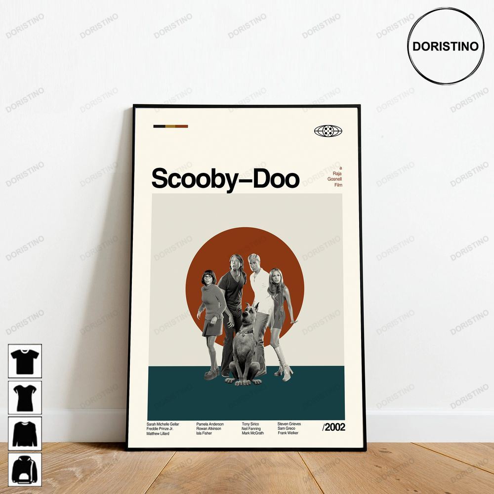 Scooby Doo Retro Movie Minimalist Art Retro Modern Vintage Modern Limited Edition Posters (No Frame)