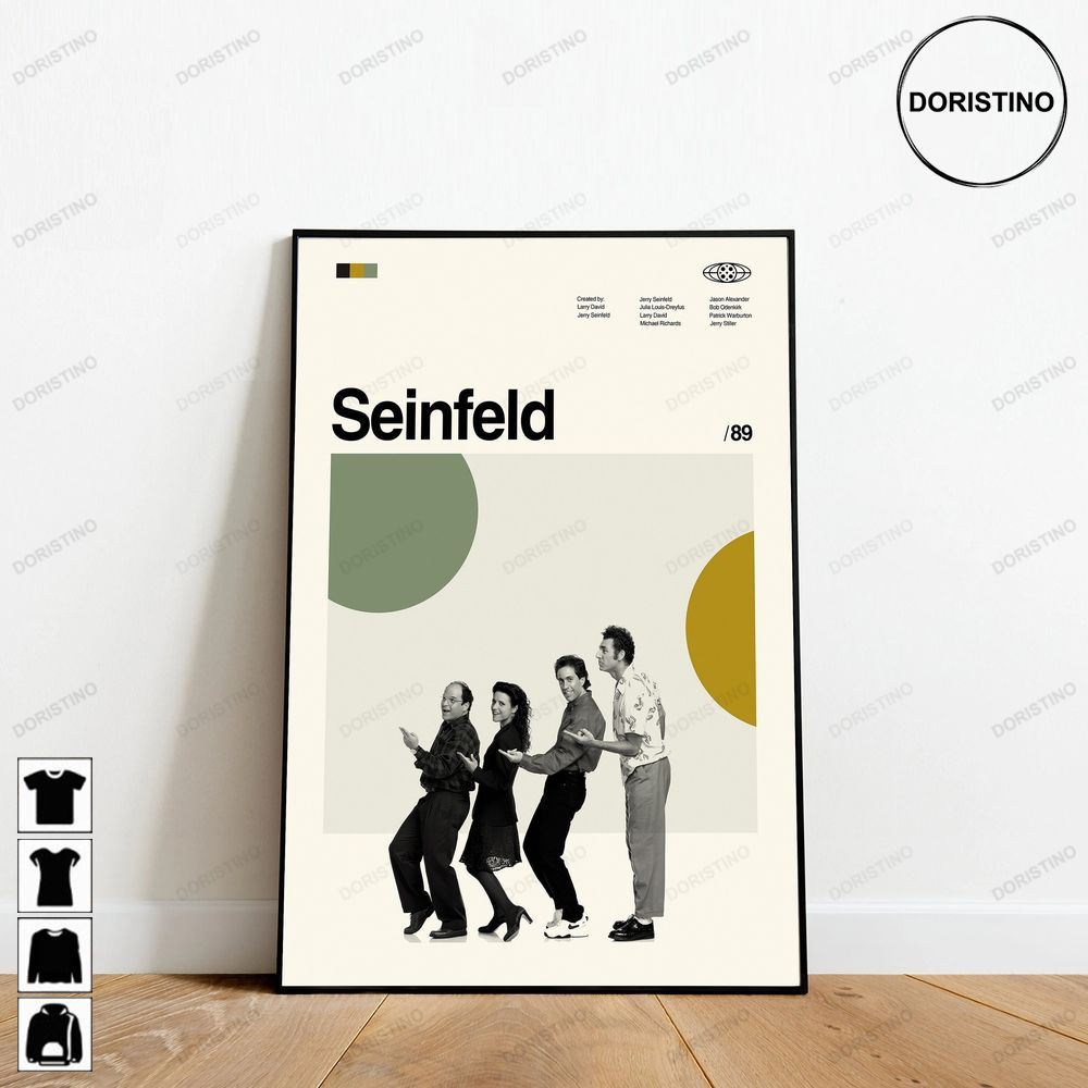 Seinfeld Seinfeld Restaurant Retro Movie Minimalist Art Retro Modern Vintage Trending Style Poster (No Frame)