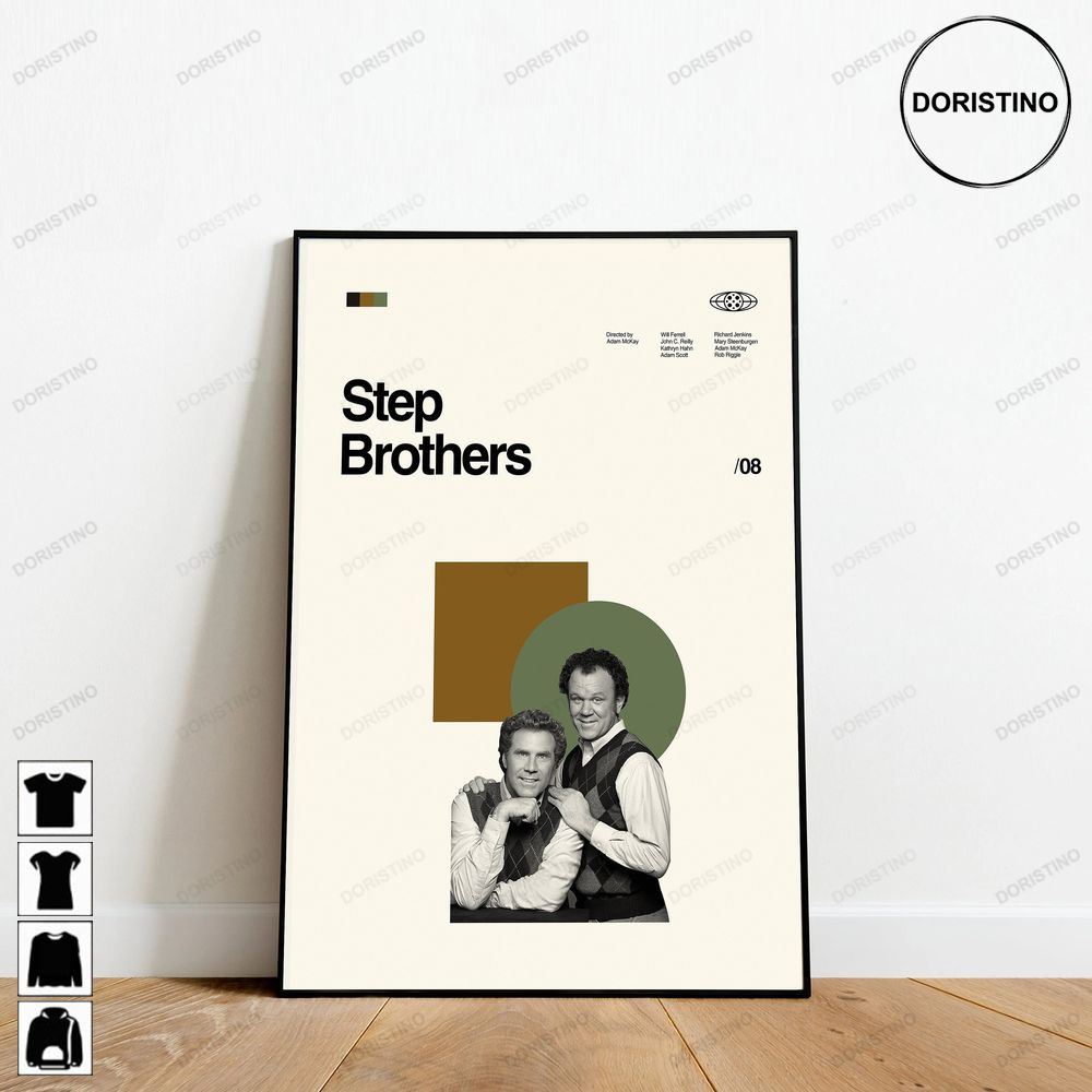 Step Brothers Adam Mckay Retro Minimalist Art Retro Modern Vintage Gift For Him Limited Edition Posters (No Frame)