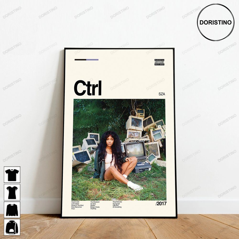 Sza Ctrl Sza Ctrl Deluxe Music Album Minimalist Art Retro Modern Vintage Gifts Limited Edition Posters (No Frame)