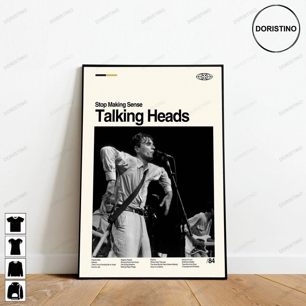 Talking Heads Stop Making Sense Retro Movie Minimalist Art Retro Modern Vintage Awesome Poster (No Frame)