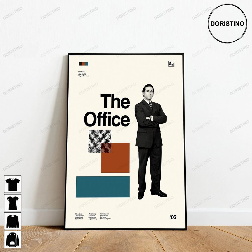 The Office Michael Scott Minimalist Art Retro Modern Vintage Abtract Art Limited Edition Posters (No Frame)