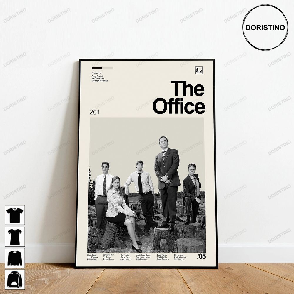 The Office Tv Show Minimalist Art Retro Modern Vintage Abtract Trending Style Poster (No Frame)
