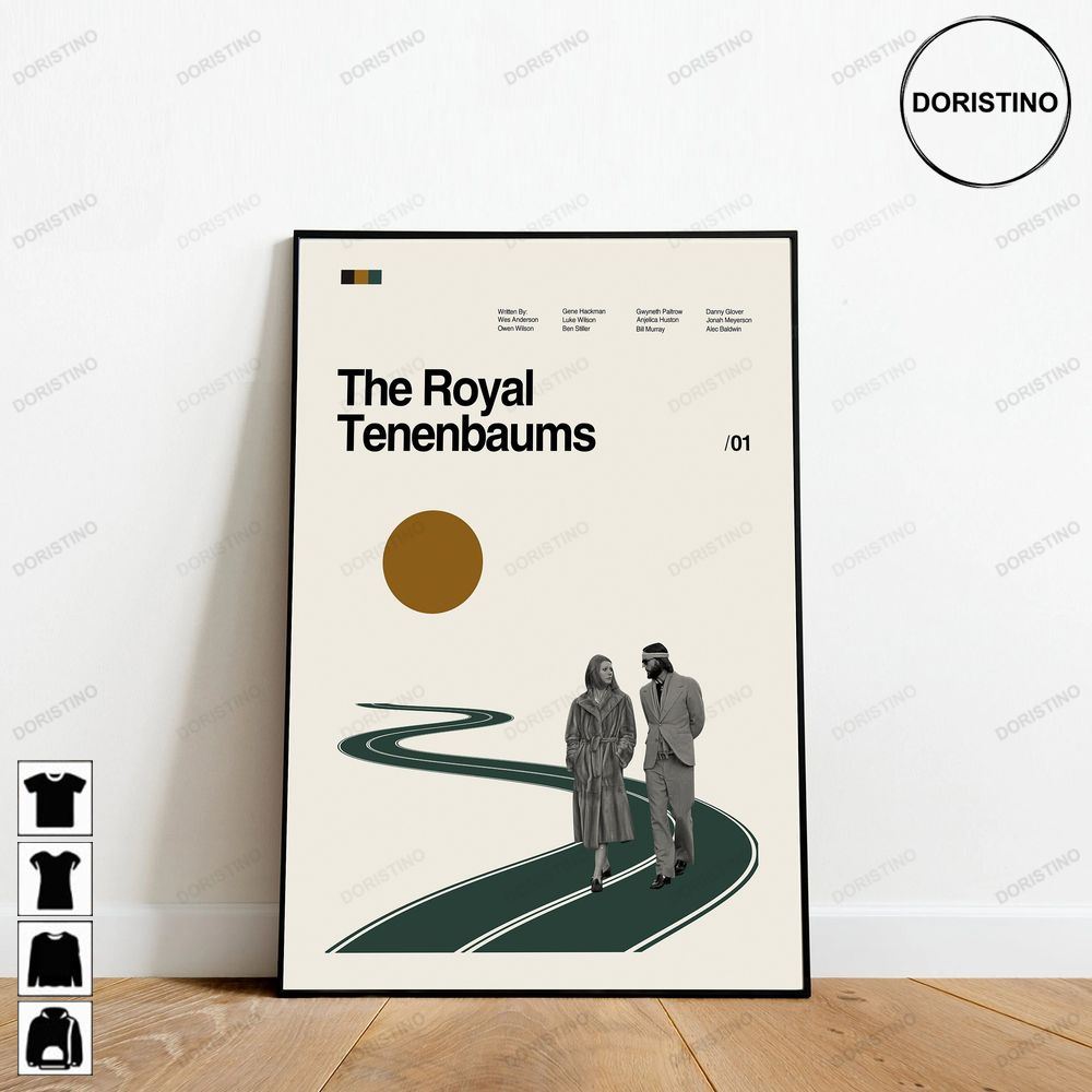 The Royal Tenenbaums Wes Anderson Minimalist Art Retro Modern Vintage Trending Style Poster (No Frame)