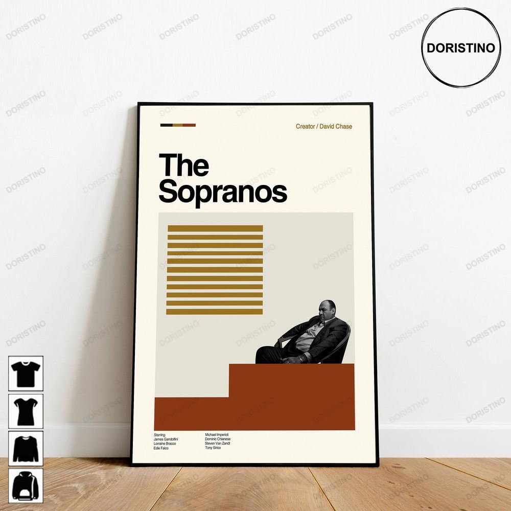 The Sopranos Tony Soprano Retro Movie Minimalist Art Retro Modern Vintage Giftsc4iqx Trending Style Poster (No Frame)
