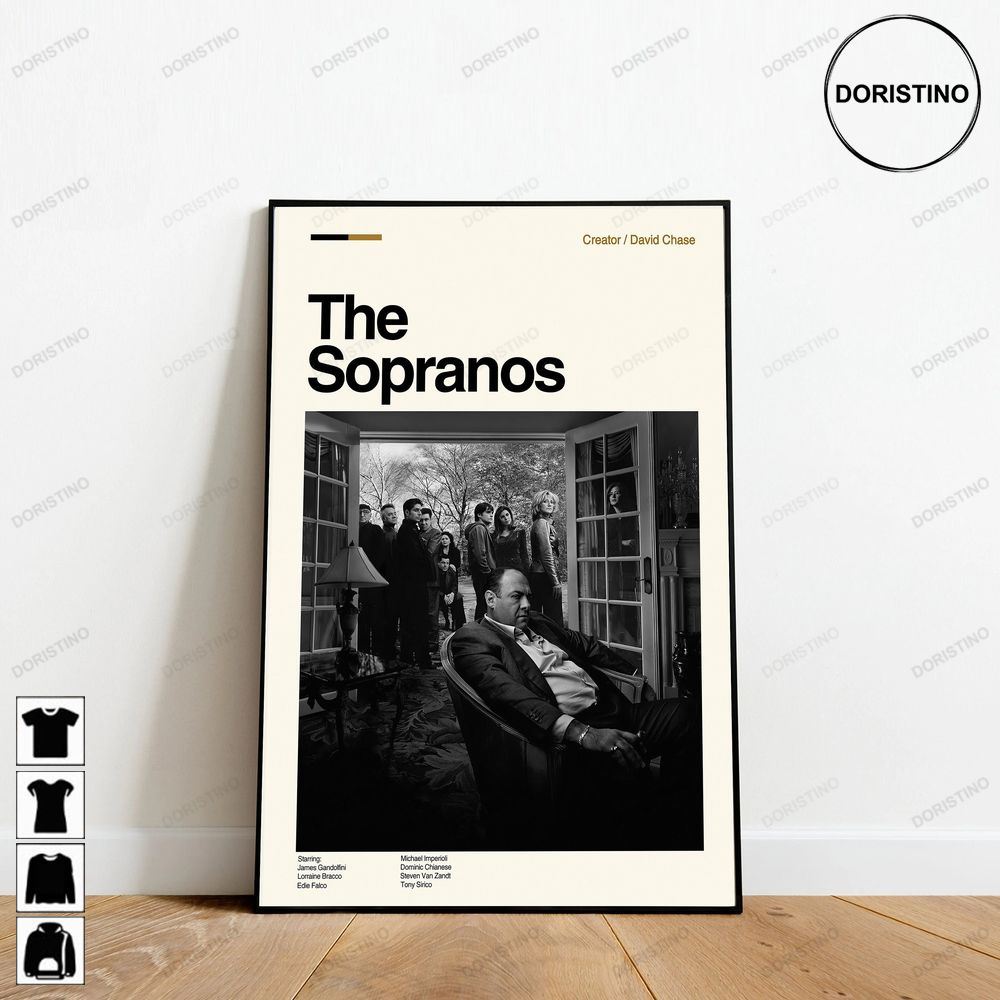 The Sopranos Tony Soprano Retro Movie Minimalist Art Retro Modern Vintage Giftsymm86 Trending Style Poster (No Frame)