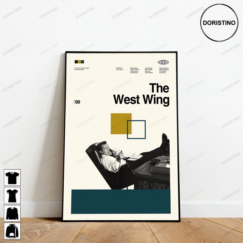The West Wing Retro Minimalist Art Retro Modern Vintage Gifts Art Trending Style Poster (No Frame)