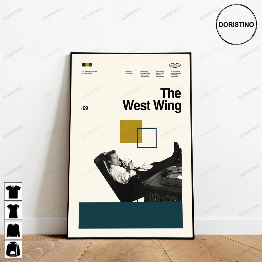 The West Wing Retro Movie Minimalist Art Retro Modern Vintage Limited Edition Posters (No Frame)