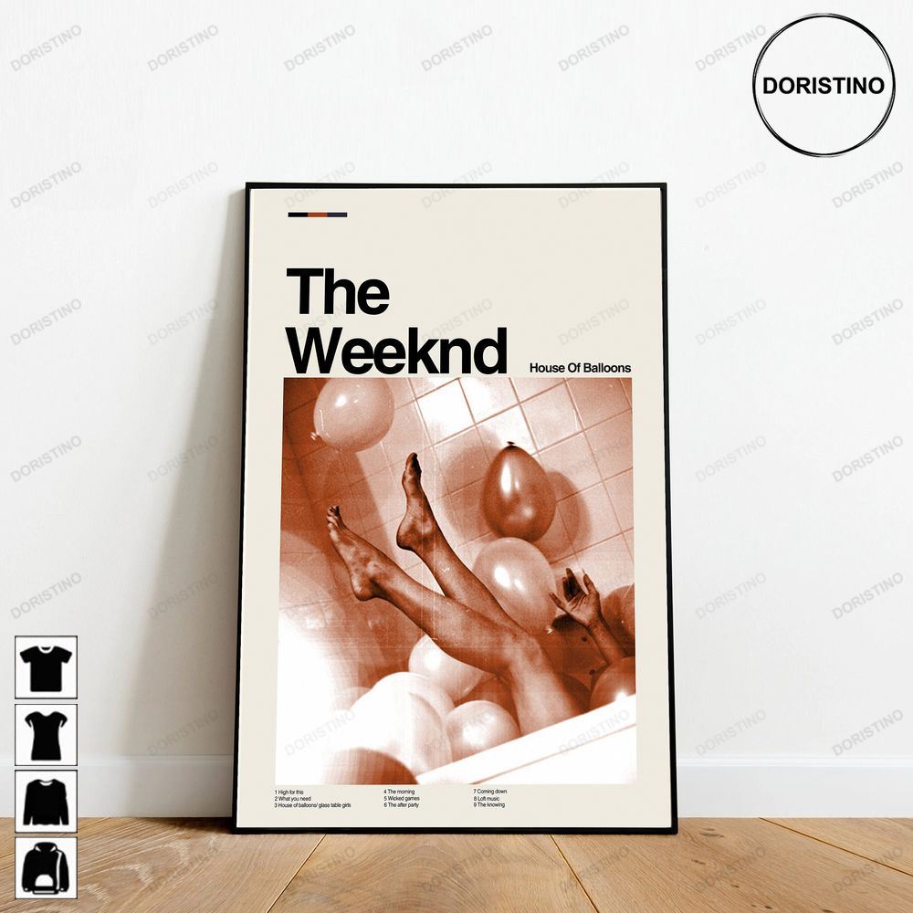 Theweeknd House Of Balloons Music Album Retro Minimalist Art Vintage Gifts Art Trending Style Poster (No Frame)
