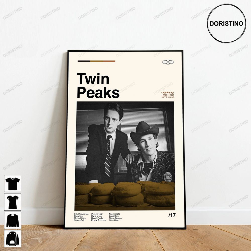 Twin Peaks Retro Movie Minimalist Art Retro Modern Vintage Limited Edition Posters (No Frame)
