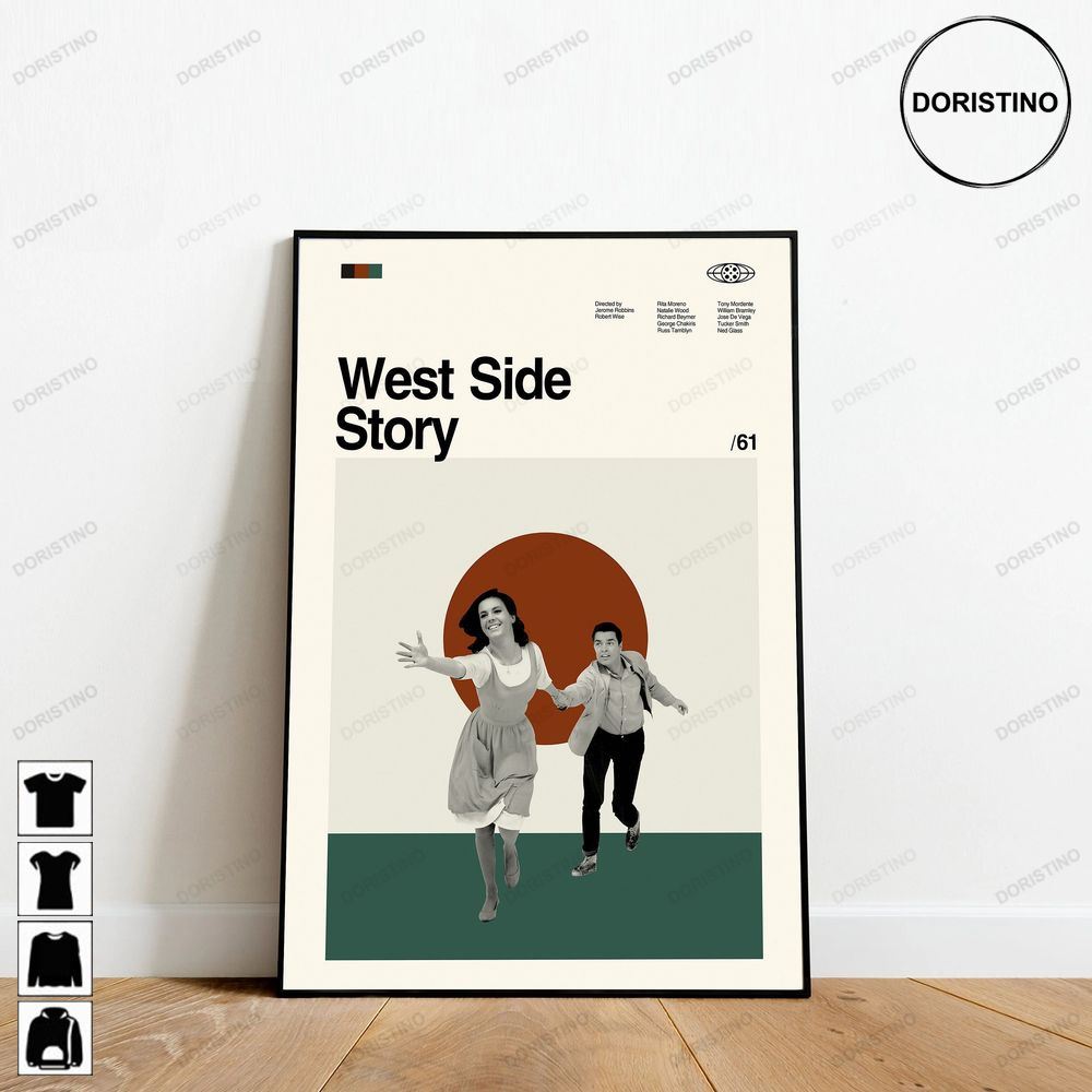 West Side Story Retro Movie Minimalist Art Retro Modern Vintage Awesome Poster (No Frame)