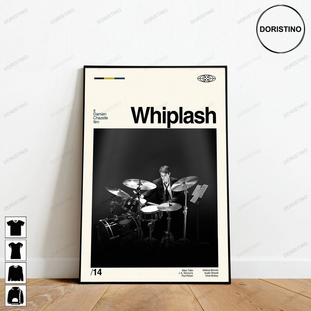 Whiplash Movie Retro Movie Minimalist Art Retro Modern Vintage Awesome Poster (No Frame)